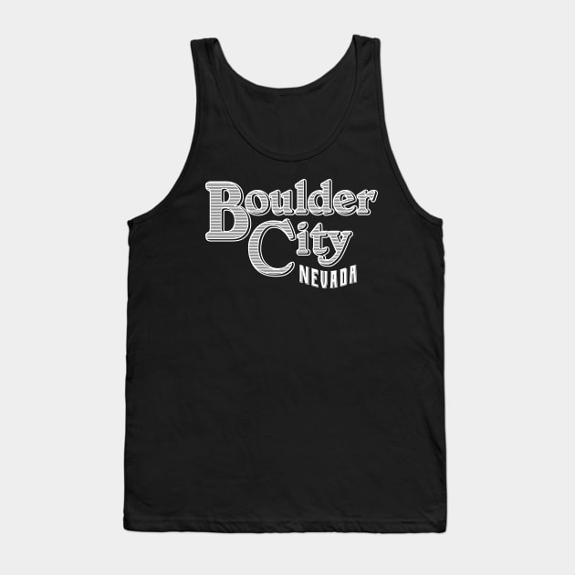 Vintage Boulder City, NV Tank Top by DonDota